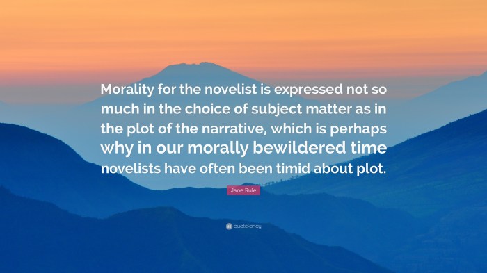 Why must the novelist be selective about his subject