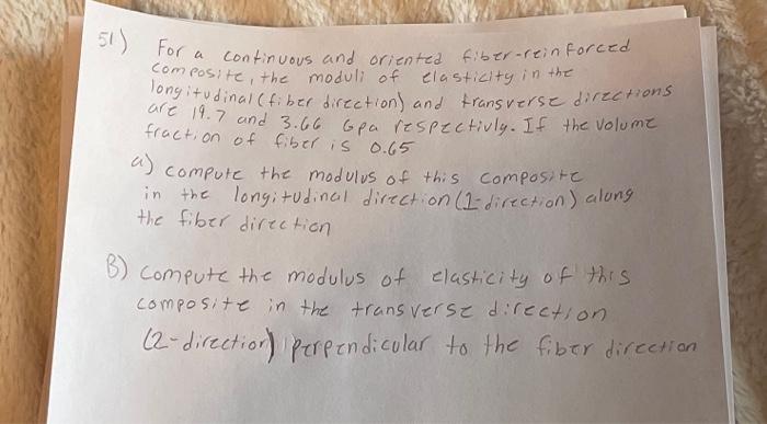 Fiber reinforced oriented transcribed