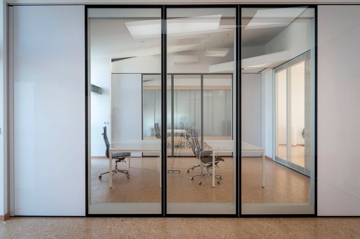 Glass partitions should never be used in today's medical offices